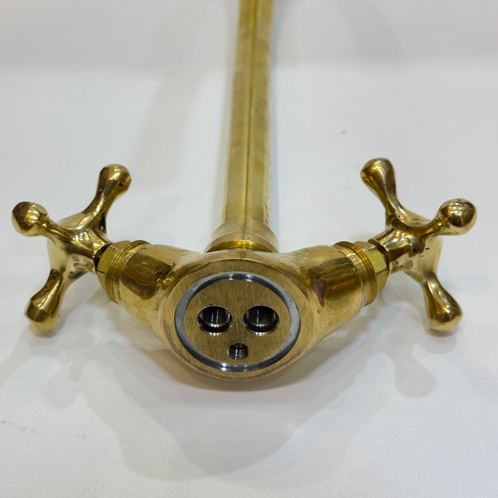 Unlacquered Brass Hammered Vanity Sink Faucet