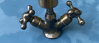 Unlacquered Brass Hammered Vanity Sink Faucet