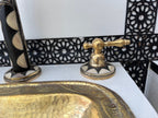 Elegant Brass Widespread Faucet