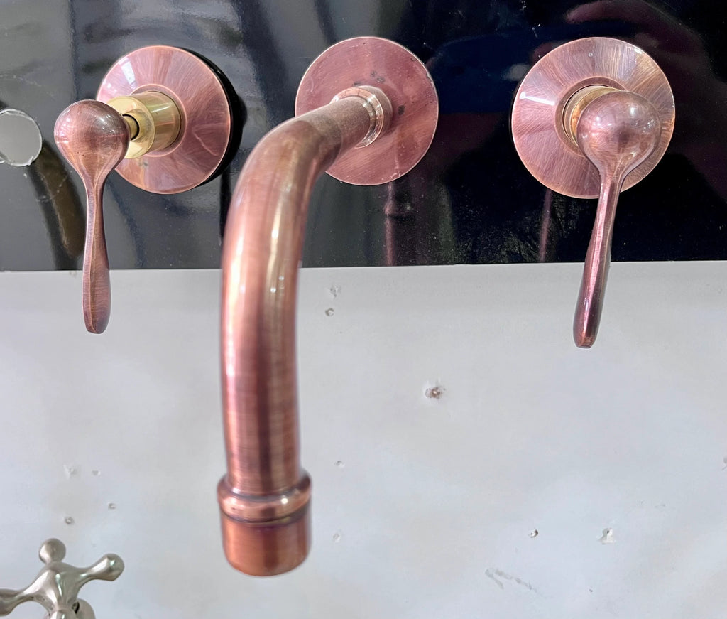 Bathroom Faucet Sink, 3 Hole Widespread Brass