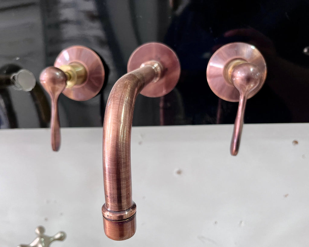 Bathroom Faucet Sink, 3 Hole Widespread Brass