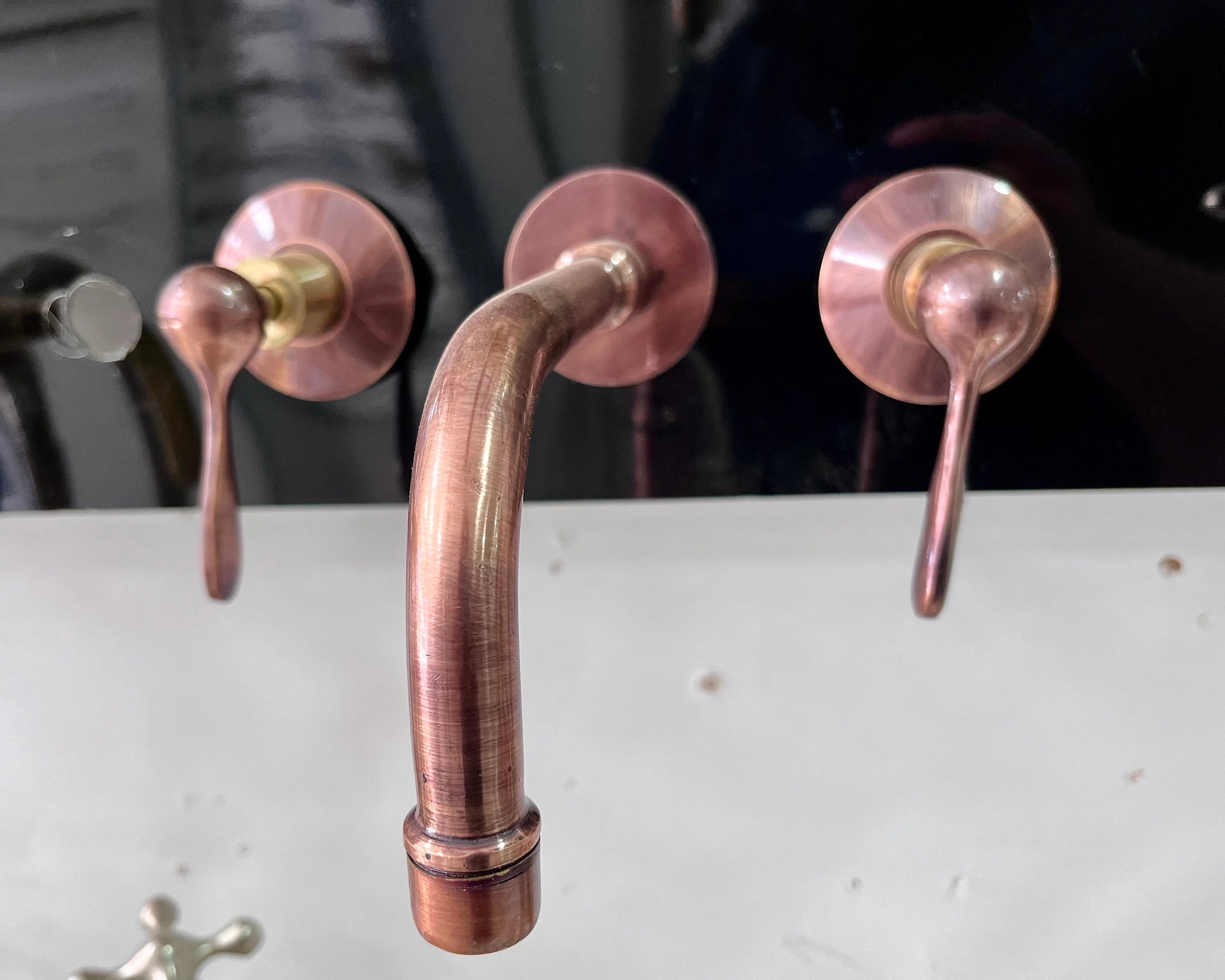 Bathroom Faucet Sink, 3 Hole Widespread Brass