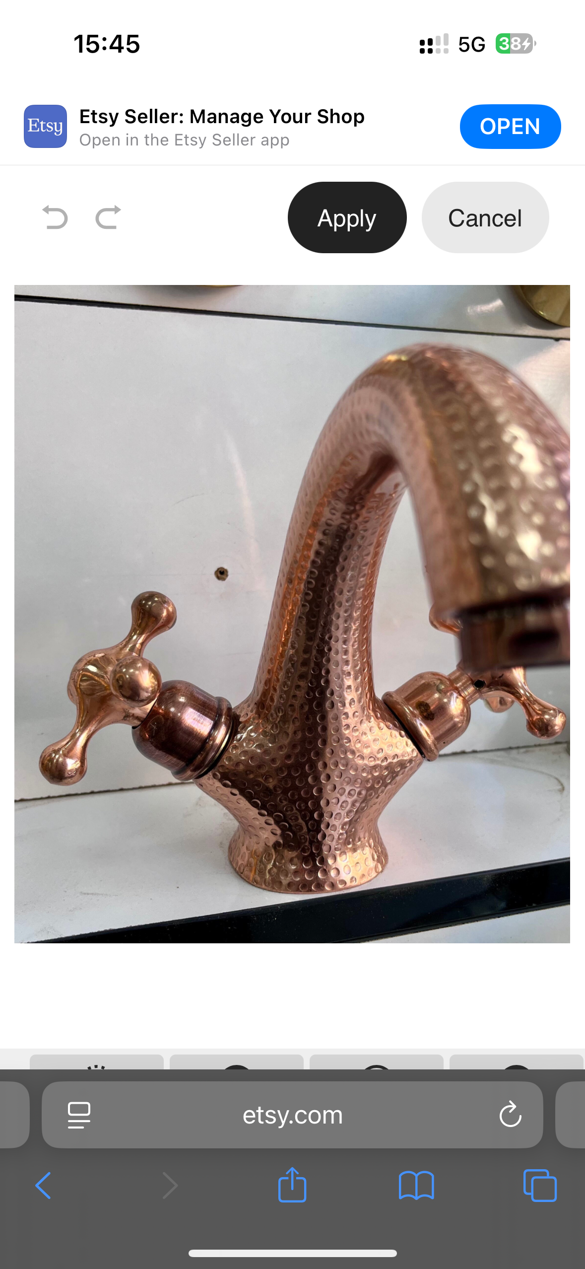 Vanity Faucet Bathroom, Handcrafted Single Hole Faucet