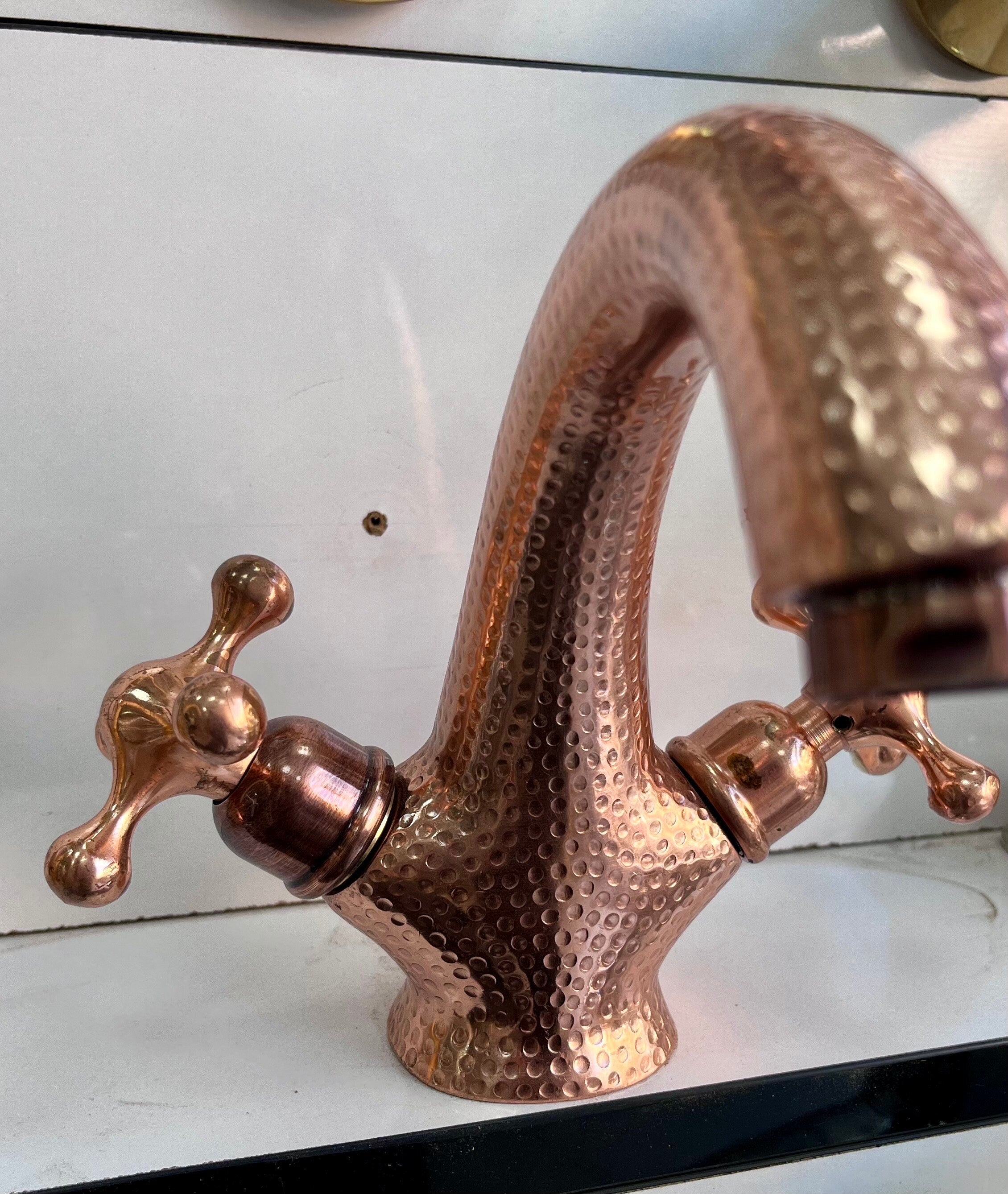 Vanity Faucet Bathroom, Handcrafted Single Hole Faucet